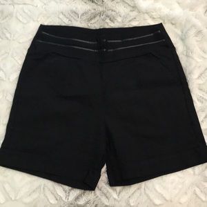 New High-waist Black Shorts